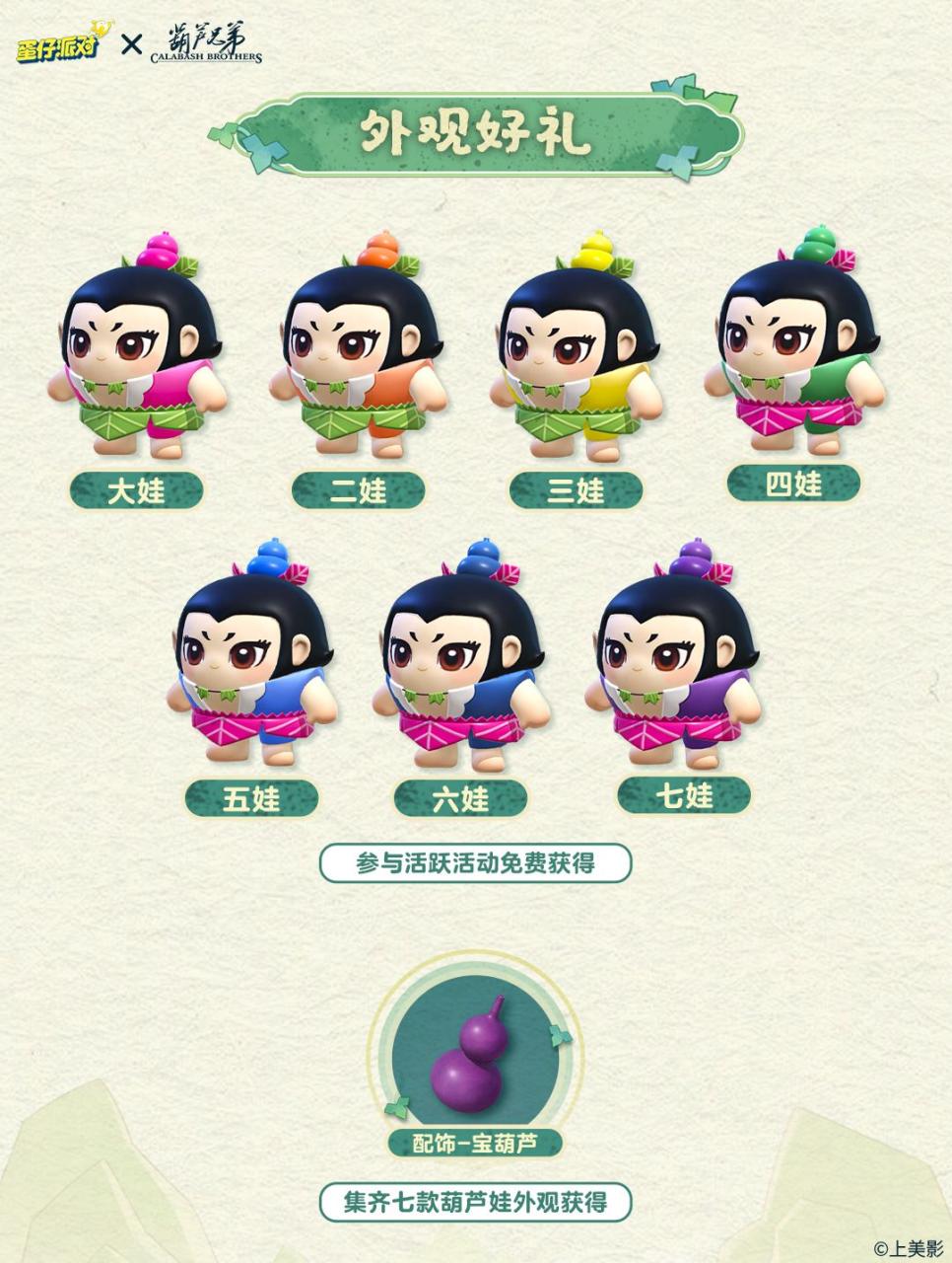 《蛋仔派对》x《葫芦兄弟》联动返场,七娃加入超燃战场_https://www.igeogame.com_游戏资讯_第2张