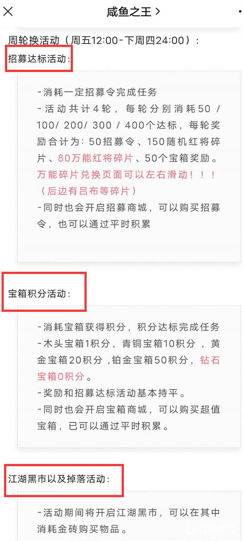 咸鱼之王周常活动顺序是什么 咸鱼之王周常活动顺序一览_https://www.igeogame.com_游戏资讯_第2张